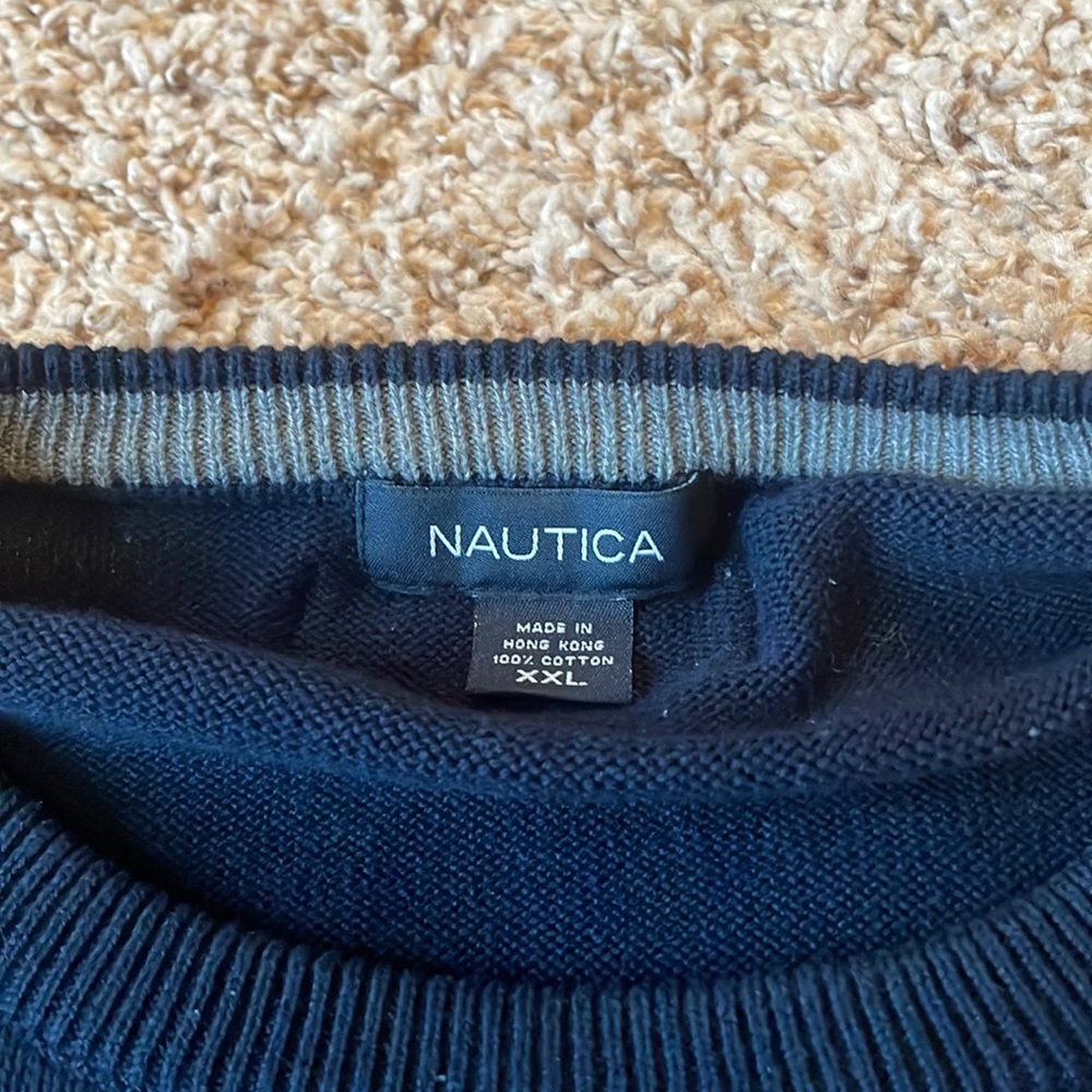 Mens navy sweater - Picture 3 of 5